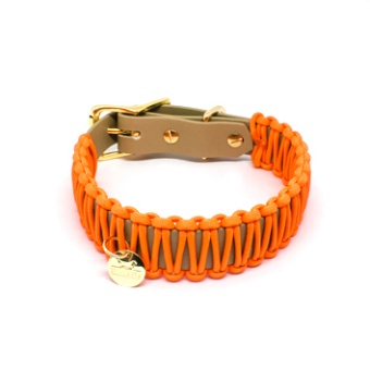 Stilhütte Halsband Paracord Orange